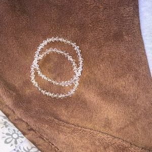 2 crystal bracelets